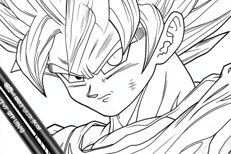 Dragon Ball Z Coloring Pages : Unleash Your Inner Artist with Goku and Friends
