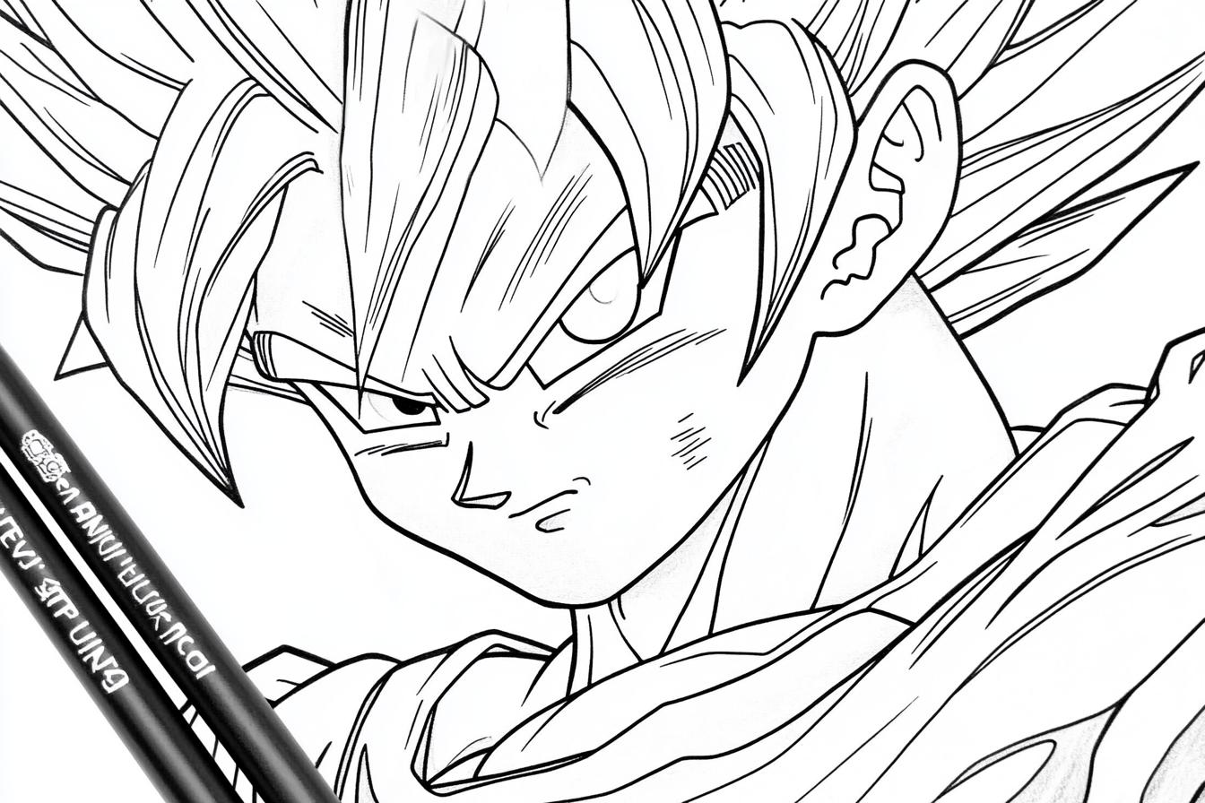 Dragon Ball Z Coloring Pages Free Printable PDF Dragon Ball Z Coloring Pages