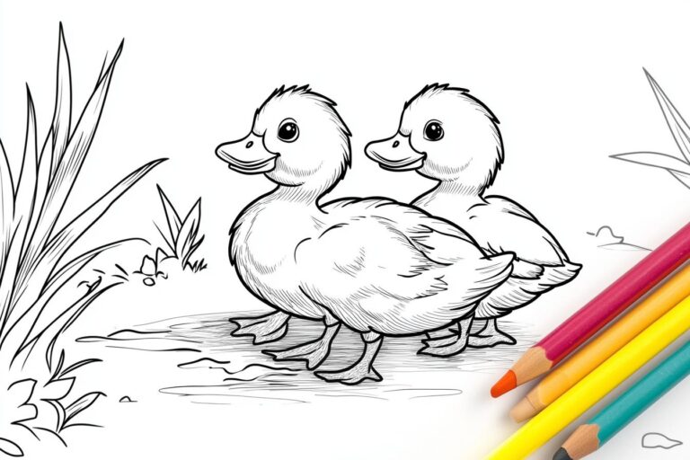 Duck Coloring Pages : Fun for Kids and Adults