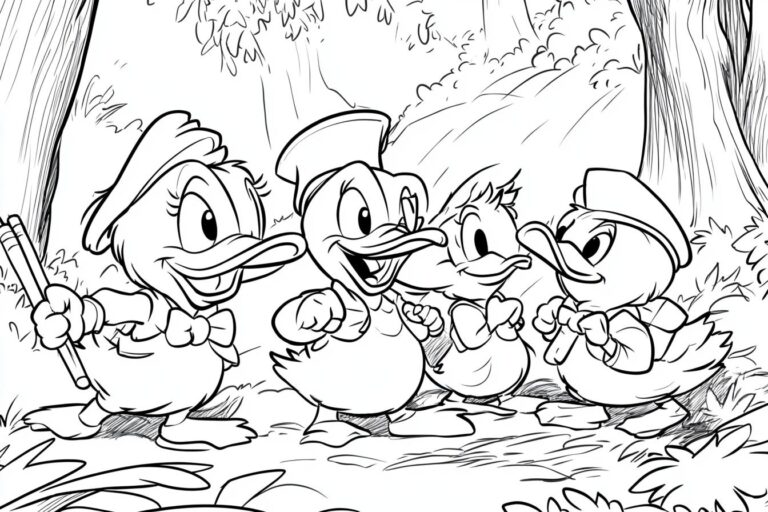 Ducktales Coloring Pages : Fun for Kids and Fans