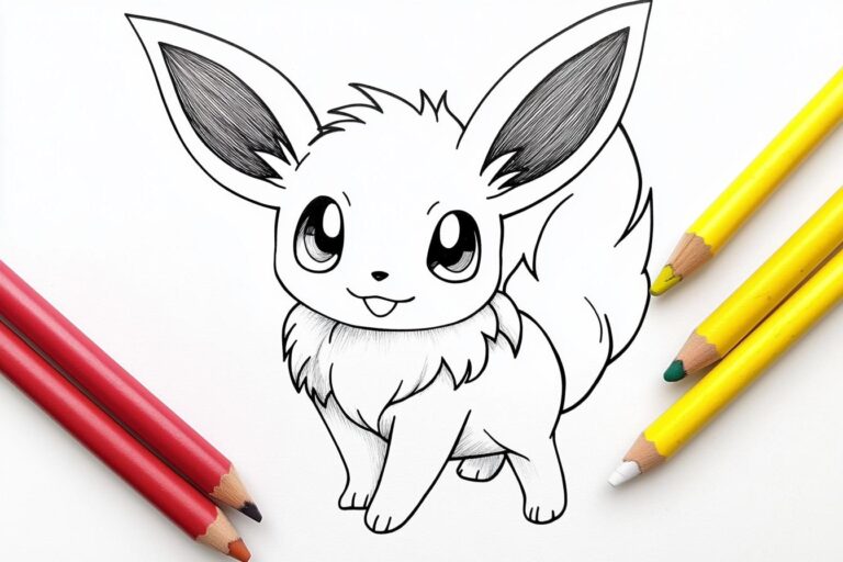 Eevee Coloring Pages : Unleash Your Inner Artist with Printable Eevee Designs