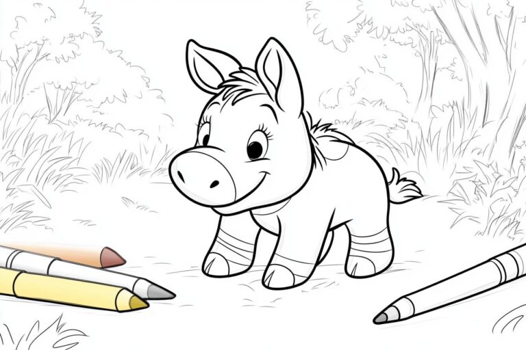 Eeyore Coloring Pages : Color the Gloomy Donkey Fun