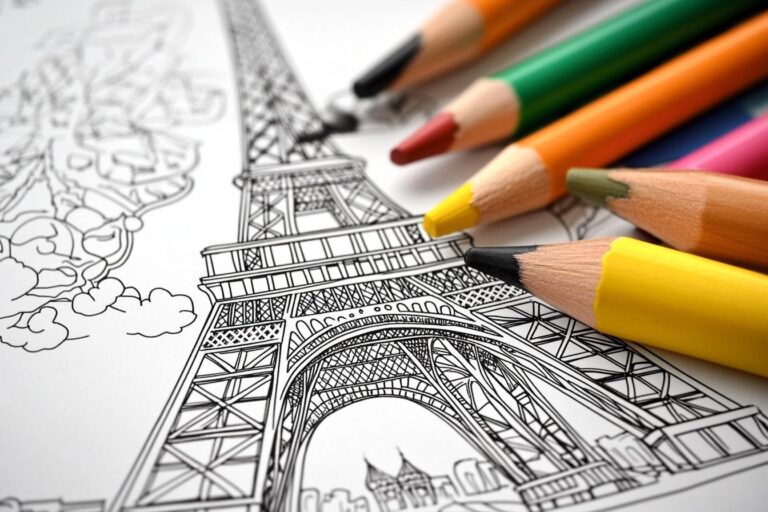 Eiffel Tower Coloring Pages : Fun for All Ages