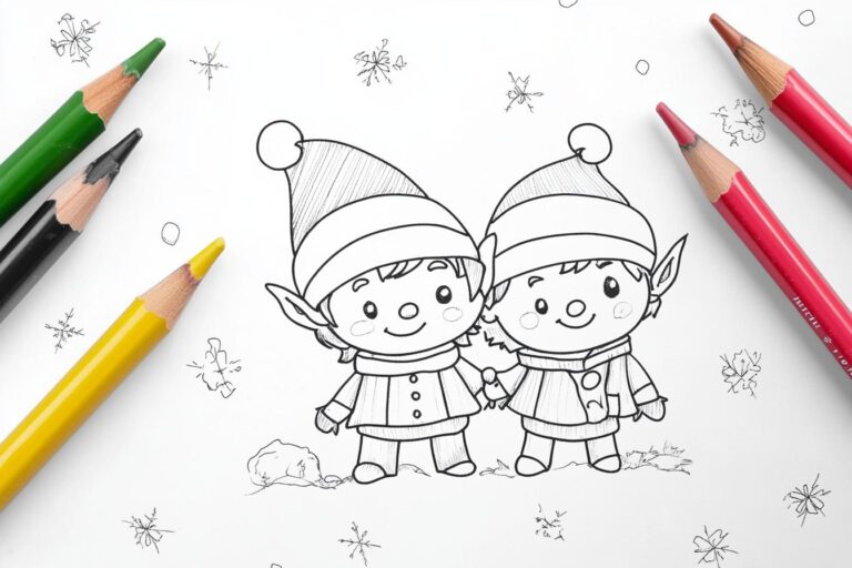 Elf Coloring Pages : Christmas Fun for All Ages