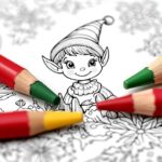 Elf On The Shelf Coloring Pages : Color Your Own Holiday Magic
