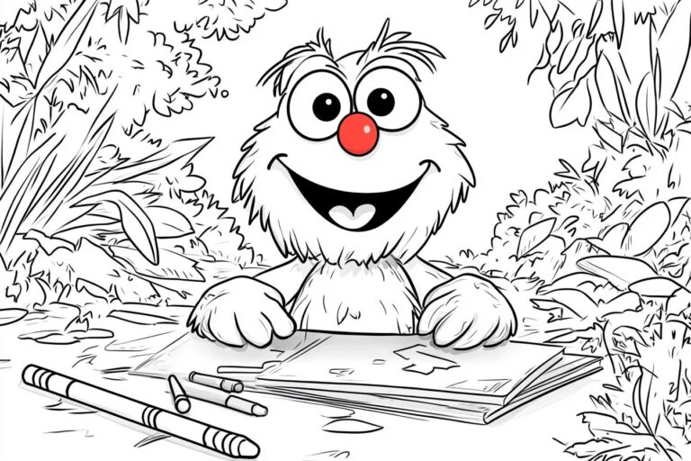 Elmo Coloring Pages : Fun & Free Printable Sheets for Kids