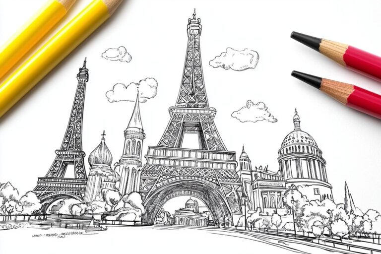 Europe Coloring Pages : Color Your Way Through Europe