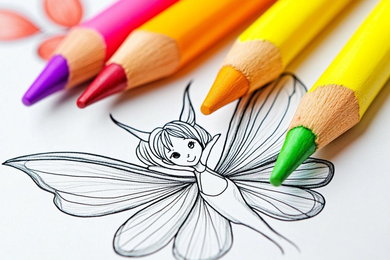 Free Printable PDF Fairy Coloring Pages