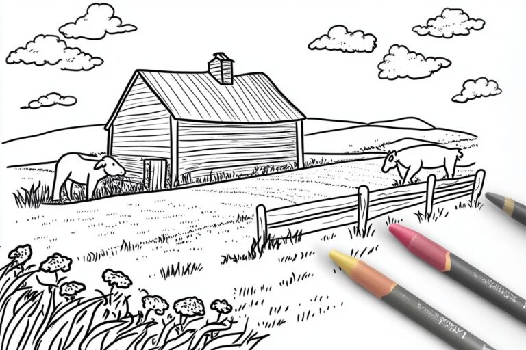 Farm Animals Coloring Pages : Fun, Educational & Creative Fun
