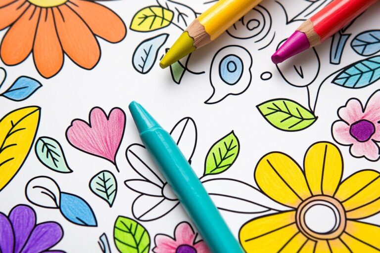 February Coloring Pages : Celebrate Love, History, and Winter