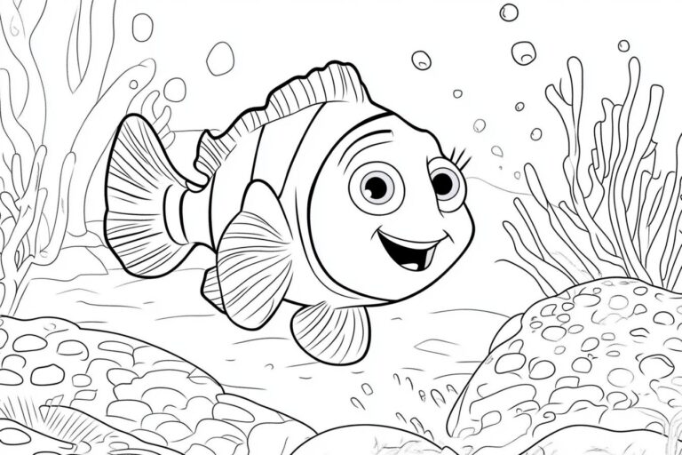 Finding Nemo Coloring Pages : Dive into Fun with Free Printables