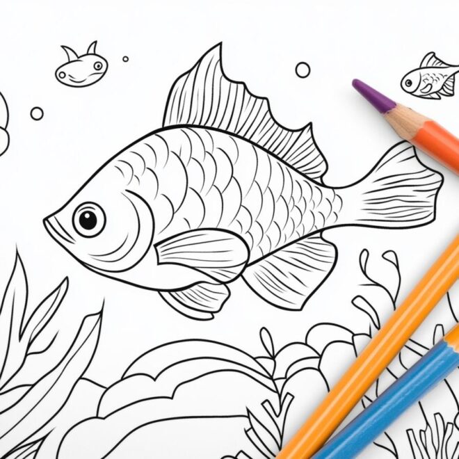 Fish Aquarium Coloring Pages : Dive into Creative Fun