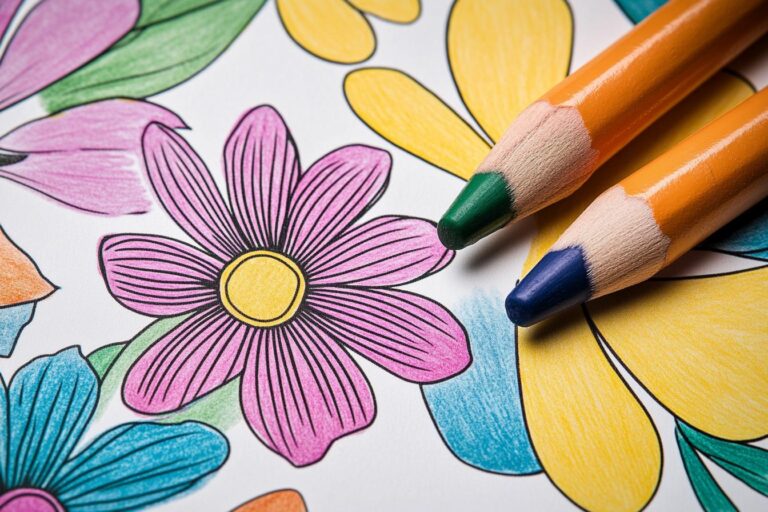 Flower Butterfly Coloring Pages : Coloring Fun with Nature’s Beauty