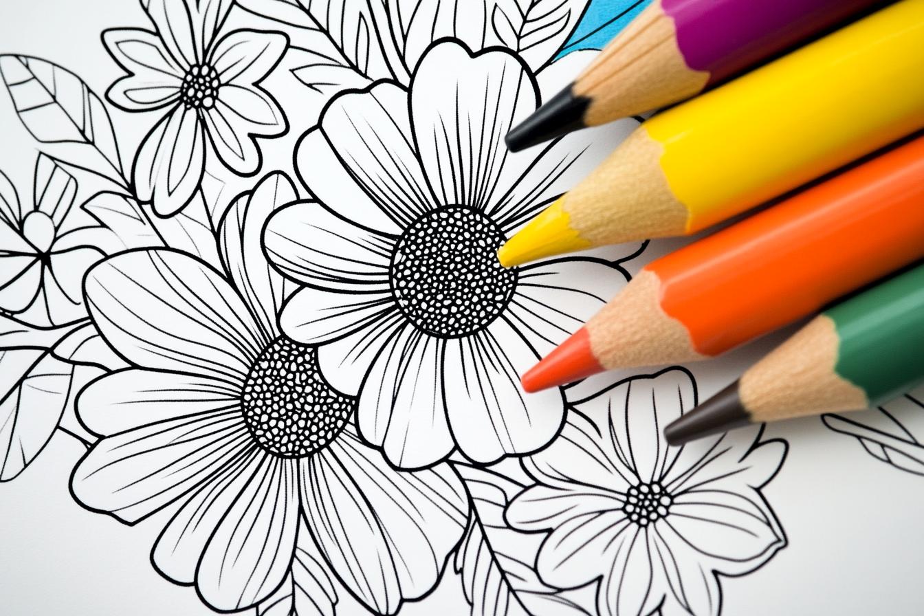 Flower Pot Coloring Pages Free Printable PDF Flower Pot Coloring Pages