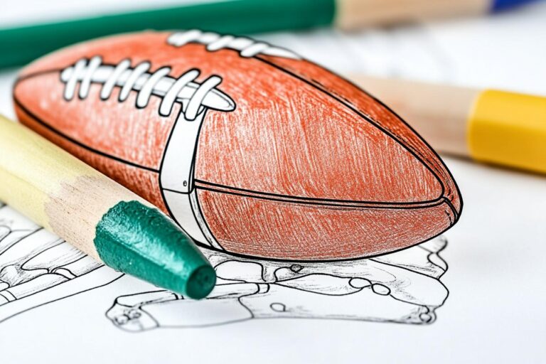 Football Coloring Pages : Score Big with Fun Football Art