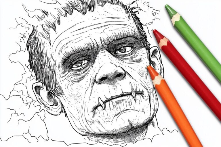 Frankenstein Coloring Pages : Unleash Your Inner Monster