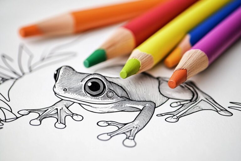 Frog Coloring Pages : Coloring Fun for Kids