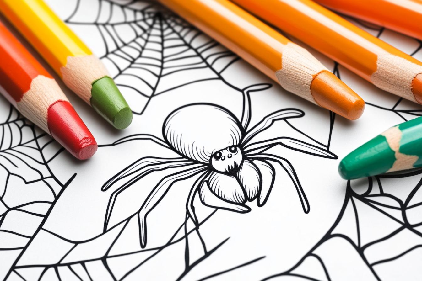 Free Printable PDF Ghost Spider Coloring Pages