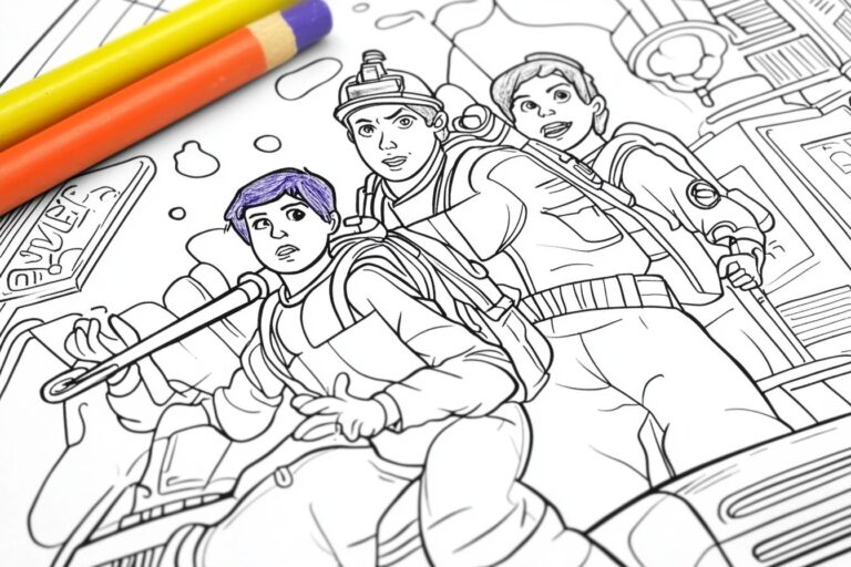 Ghostbusters Coloring Pages : Busting Fun With Color
