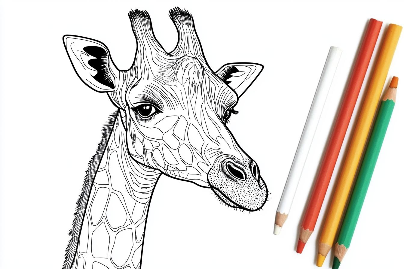 Giraffe Coloring Pages Free Printable PDF Giraffe Coloring Pages