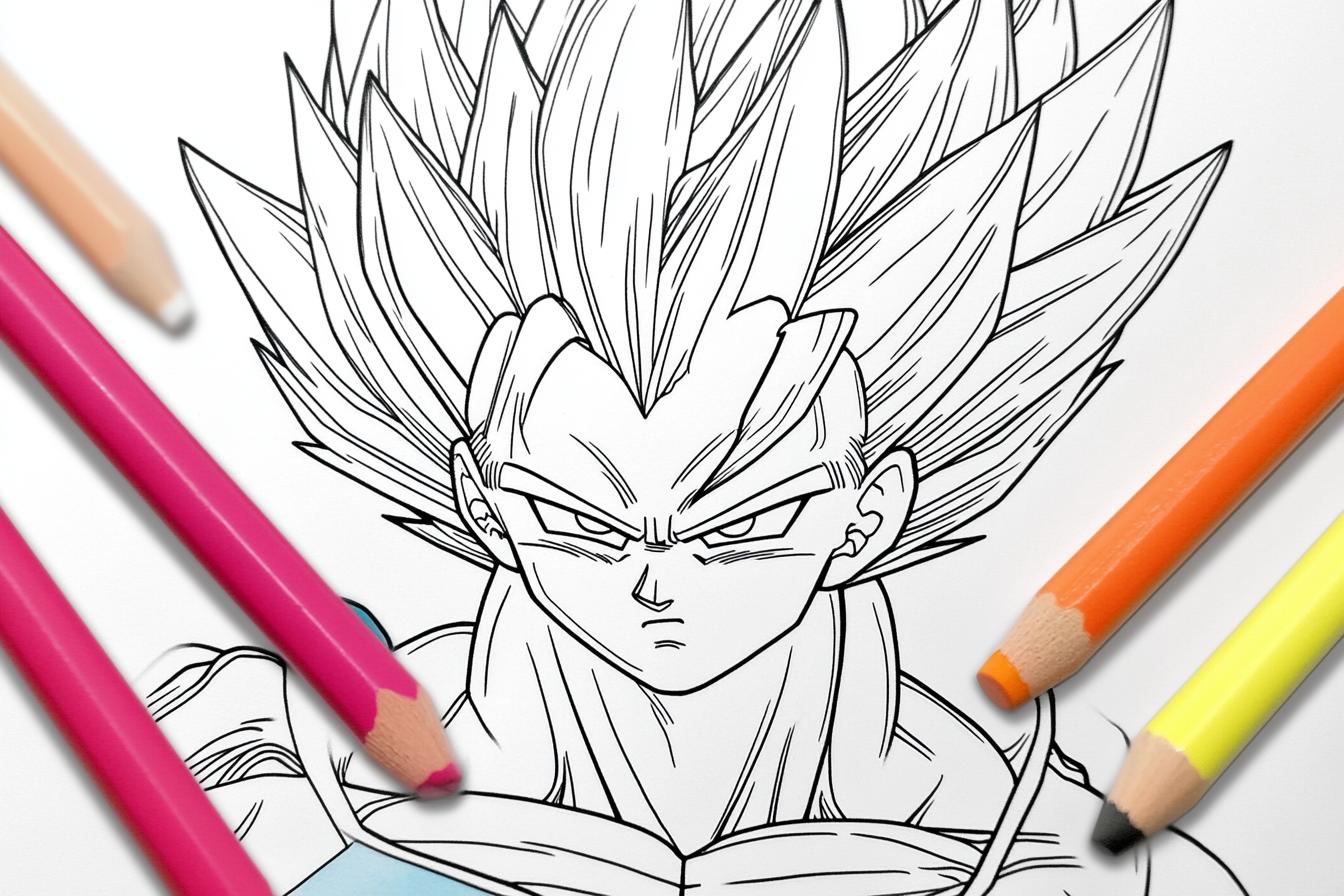 Gogeta Coloring Pages Free Printable PDF Gogeta Coloring Pages