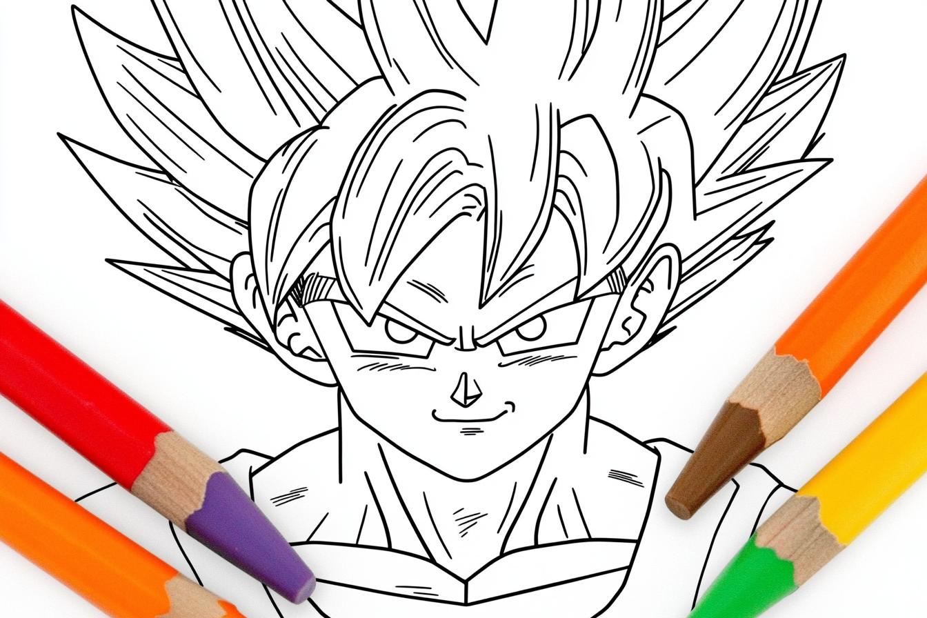 Goku Coloring Pages Free Printable PDF Goku Coloring Pages