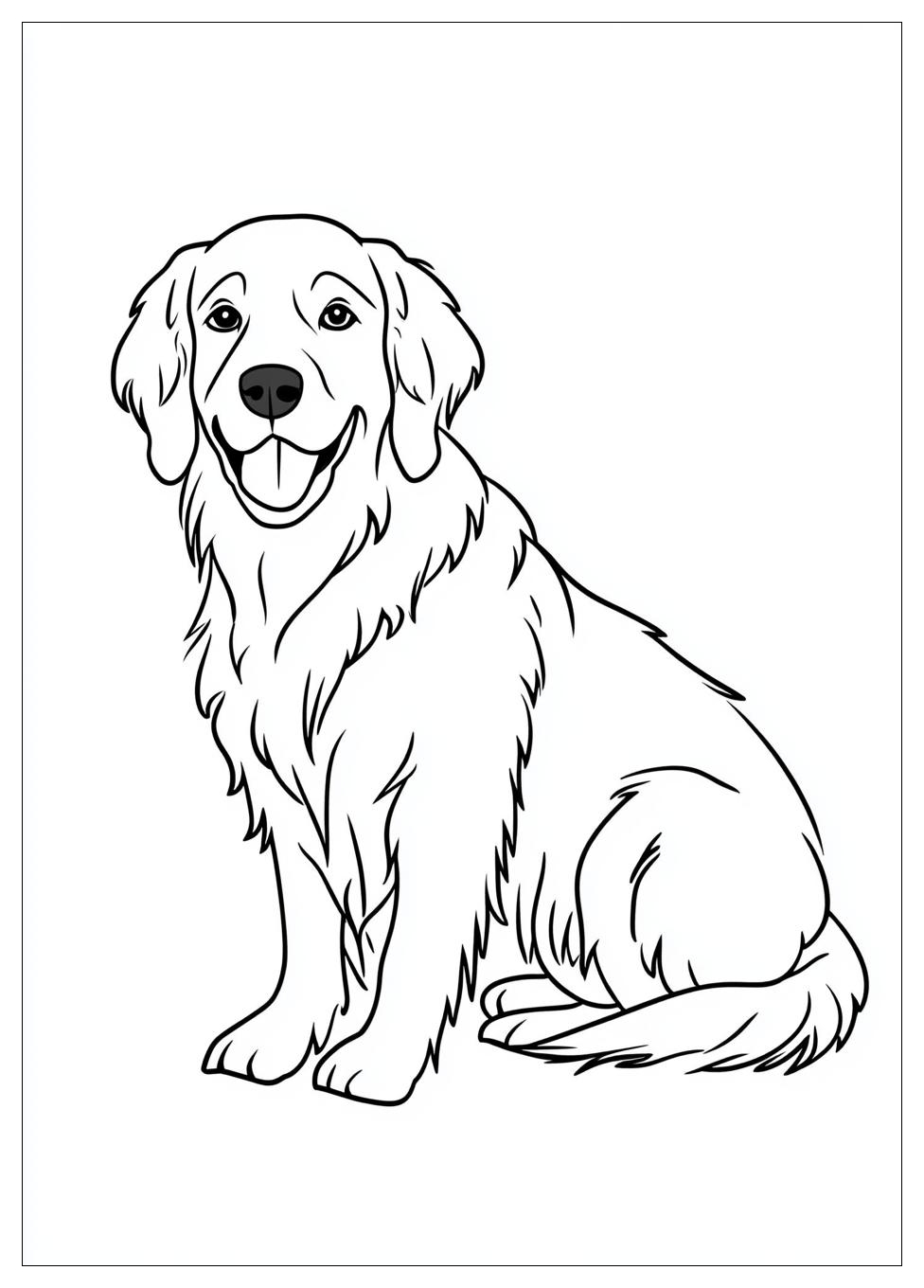 golden_retriever_coloring_page_12