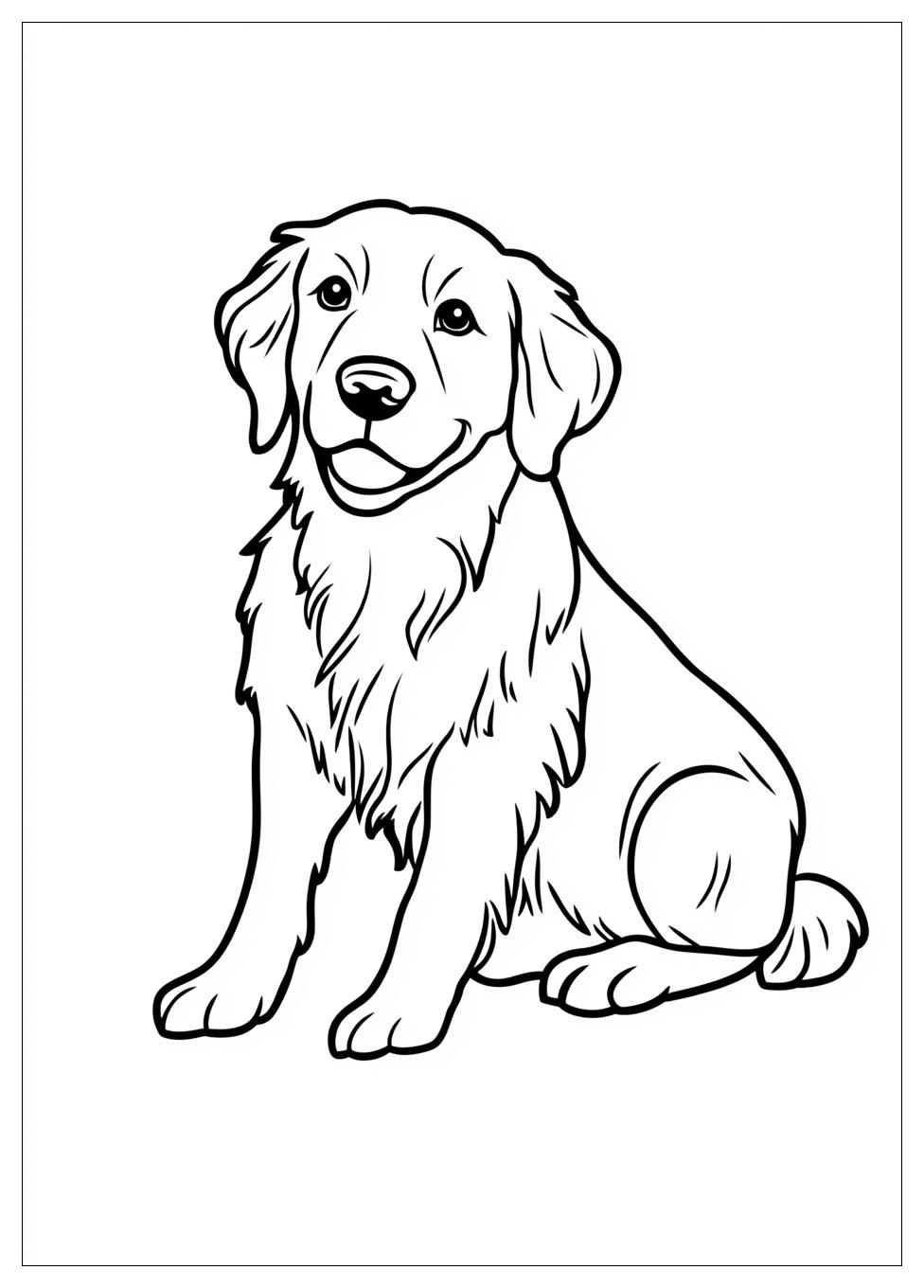 golden_retriever_coloring_page_3