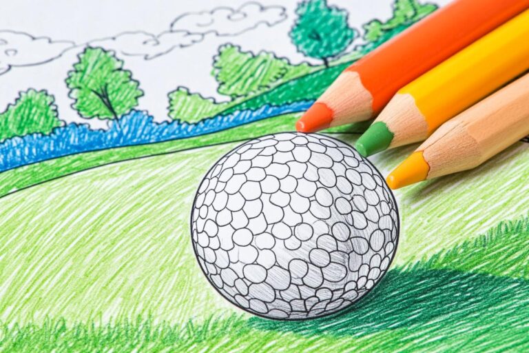 Golf Coloring Pages : Tee Up Fun and Creativity