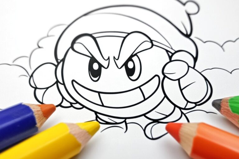 Goomba Coloring Pages : Coloring Fun for Super Mario Fans