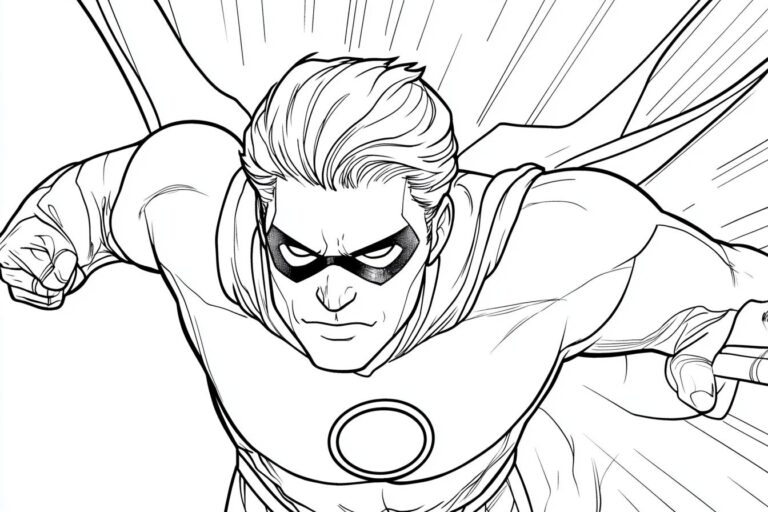 Green Lantern Coloring Pages : Unleash Your Inner Superhero