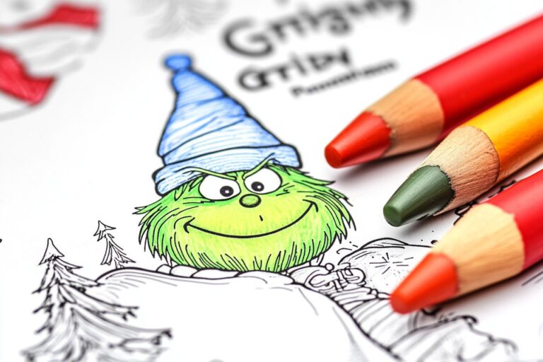 Grinch Coloring Pages : Coloring Fun for the Whole Family