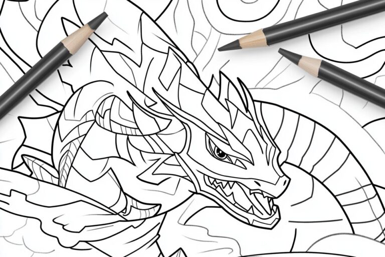 Gyarados Coloring Pages : Unleash Your Inner Artist