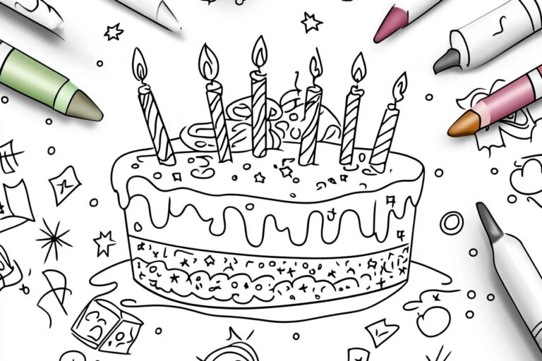 Happy Birthday Daddy Coloring Pages : Color Your Dad’s Special Day