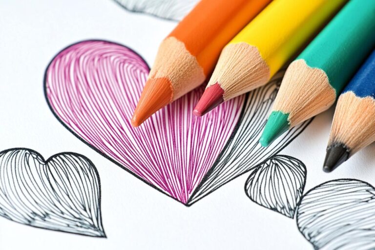 Heart Coloring Pages : Color Your Emotions, Love, and Creativity