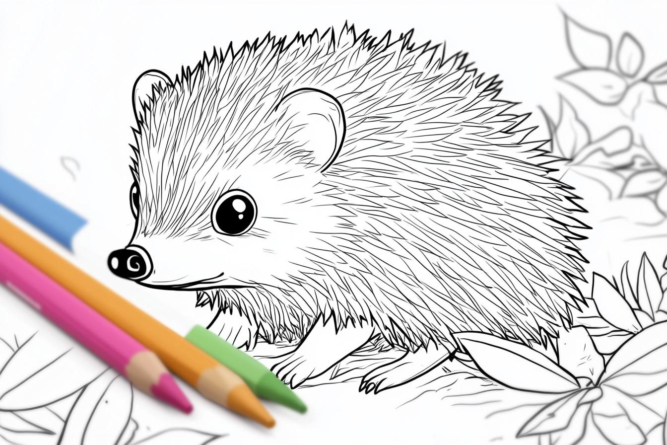 Hedgehog Coloring Pages Free Printable PDF Hedgehog Coloring Pages