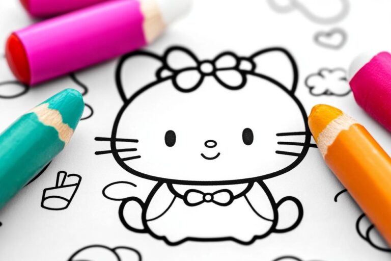 Hello Kitty Coloring Pages : Fun for Kids and Creative Expression