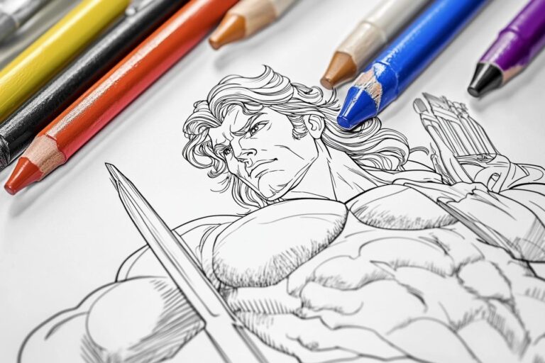Hercules Coloring Pages : Color Your Way Through Mythology