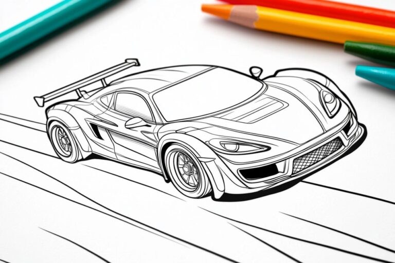 Hot Wheels Coloring Pages : Coloring Fun with Iconic Cars