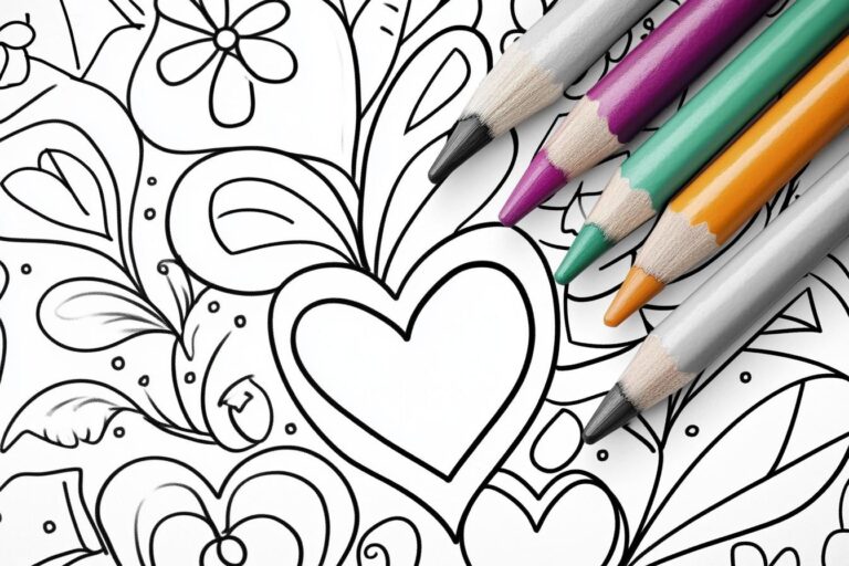 I Love You Mom Coloring Pages : Color Your Love for Mom