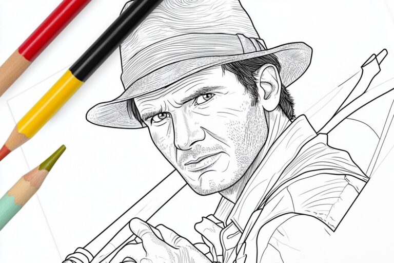 Indiana Jones Coloring Pages : Adventure, Iconic Characters, and Creative Fun