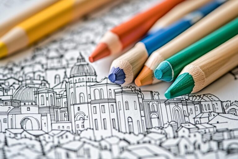 Italy Falg Coloring Pages : Color the Italian Tricolor