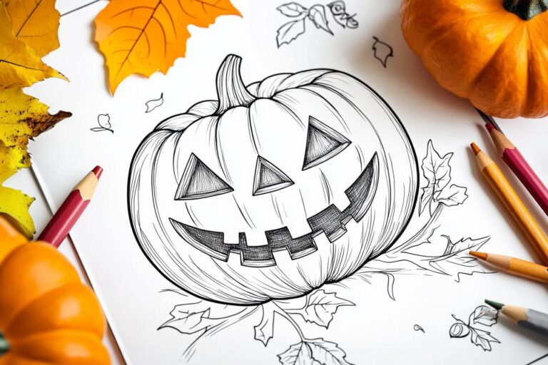 Jack O Lantern Coloring Pages : Spooky Fun for Kids