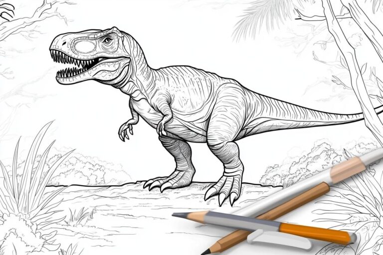Jurassic Park Coloring Pages : Unleash Your Inner Dino Artist