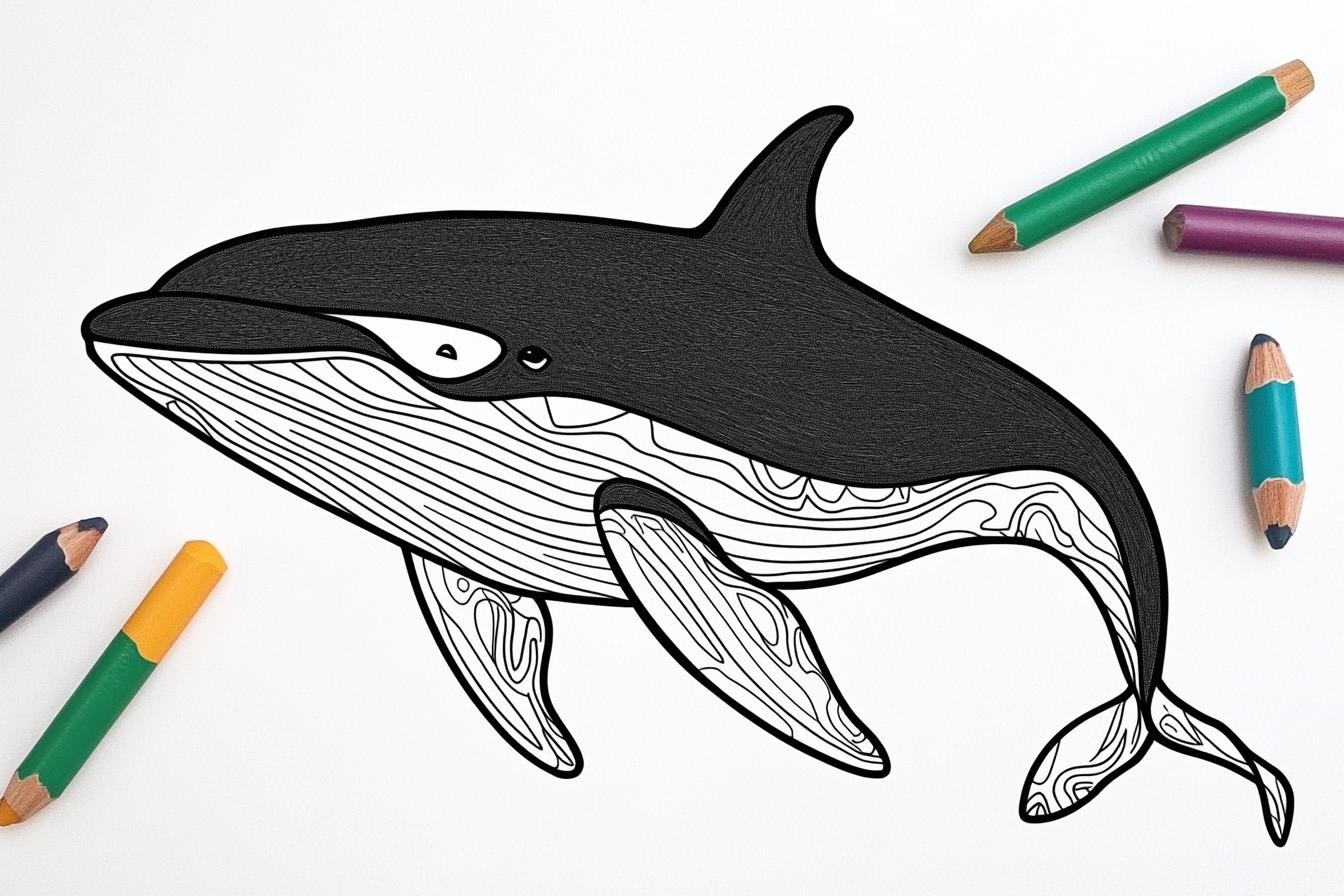 Killer Whale Coloring Pages Free Printable PDF Killer Whale Coloring Pages