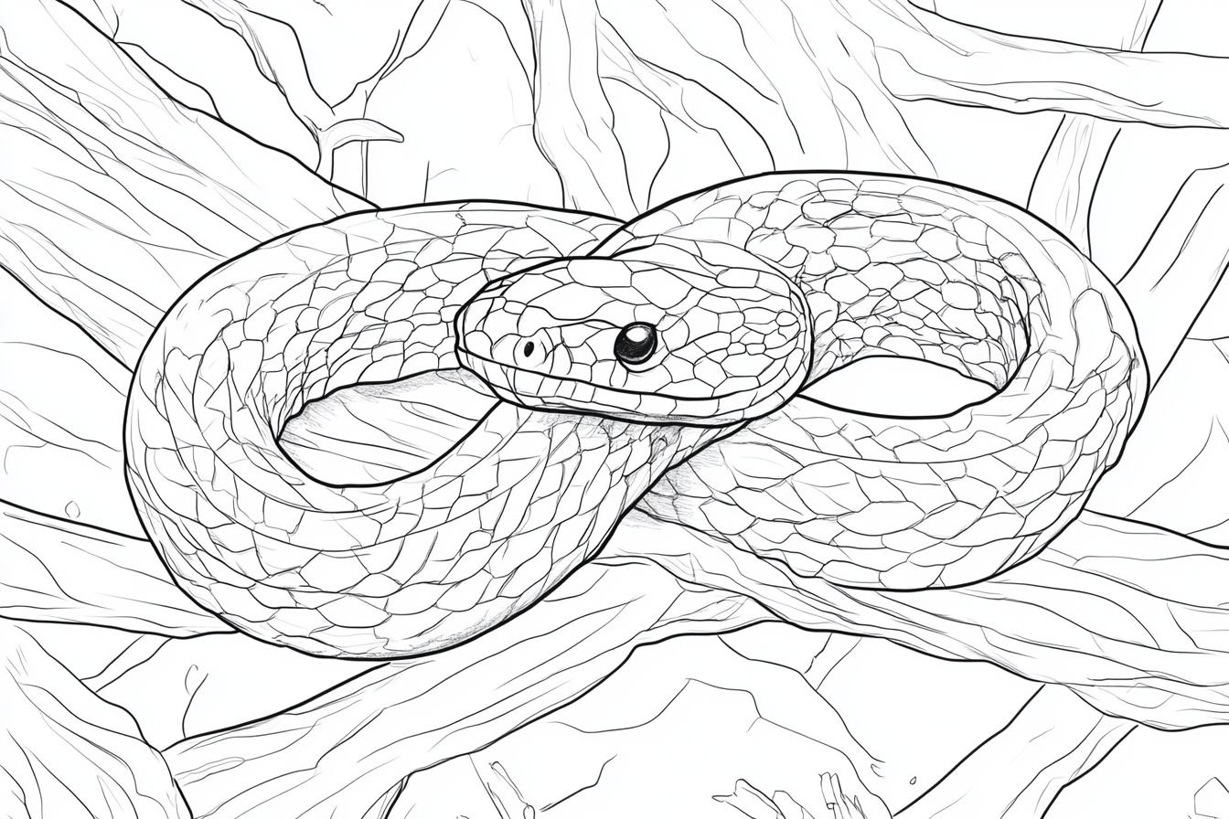 King Cobra Coloring Pages Free Printable PDF King Cobra Coloring Pages