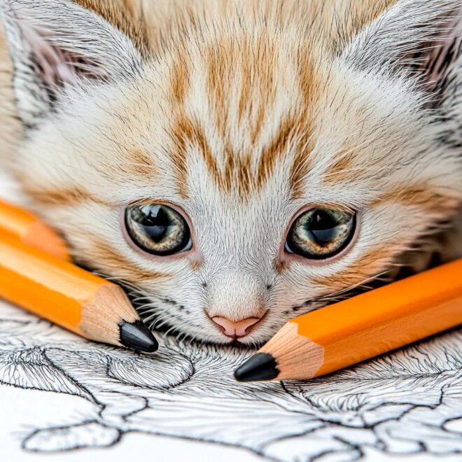 Kitten Coloring Pages : Fun & Creative Printable Designs for Kids