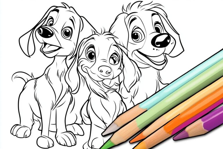 Lady And The Tramp Coloring Pages : Unleash Your Inner Artist With These Fun Pages