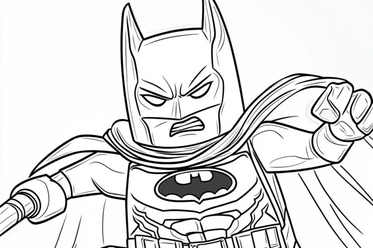 Lego Batman Coloring Pages : Unleash Your Inner Artist with Batman Fun