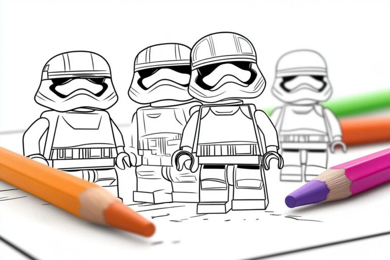 Lego Star Wars Coloring Pages : Color Your Own Star Wars Adventures